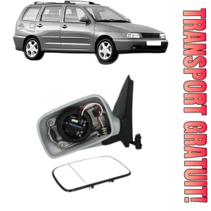 Oglinda Stanga Volkswagen POLO Variant (6V5) din 1997 - 2001, Auto, Reglaj electric, Completa