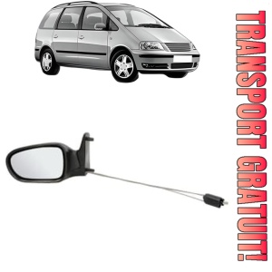 Oglinda Stanga Volkswagen SHARAN (7M8, 7M9, 7M6) din 1995 - 2010, Auto, Reglaj mecanic, Completa