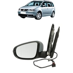 Oglinda Stanga Volkswagen TOURAN Box Body/MPV (1T1, 1T2) din 2003 - 2010, Auto, Reglaj electric, Completa - Img 2