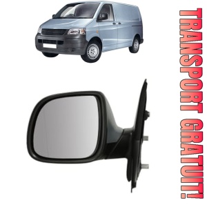 Oglinda Stanga Volkswagen TRANSPORTER T5 Van (7HA, 7HH, 7EA, 7EH) din 2003 - 2015, Auto, Reglaj manual, Completa
