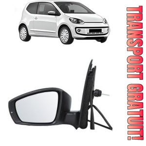 Oglinda Stanga Volkswagen UP! (121, 122, BL1, BL2, BL3, 123) din 2011 - 2023, Auto, Reglaj mecanic, Completa