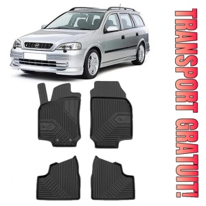 Opel Astra G Din 1998 - 2009, Combi , Set Covorase Auto Tip Tavita Premium 3D, din cauciuc