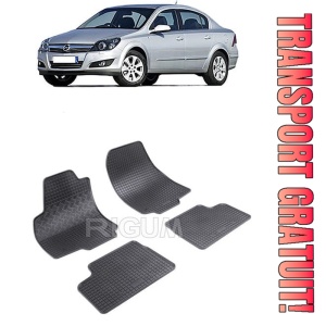 Opel Astra H, Sedan, fabricat din 2004 - 12.2014, set covorase auto dedicate, din cauciuc 100% Premium