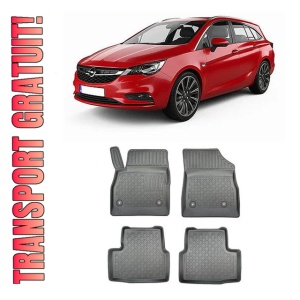 Opel Astra K, Hatchback, Din 11.2015 - Prezent , Set Covorase Auto Tip Tavita Premium 3D, din cauciuc