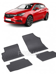 Opel Astra K, Hatchback, fabricat din 11.2015 - Prezent, set covorase auto dedicate, din cauciuc 100% Premium accesorii pentru autoturismul tau - masina v155095
