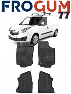 Opel Combo C Din 2001 - 2011, Van , Set Covorase Auto Tip Tavita Premium 3D, din cauciuc accesorii pentru autoturismul tau - masina v167669