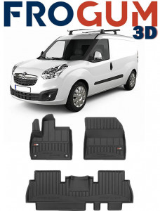 Opel Combo E, Van, Din 06.2018 - Prezent , Set Covorase Auto Tip Tavita Premium 3D, din cauciuc accesorii pentru autoturismul tau - masina v171008