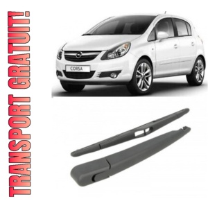 Opel Corsa D Brat stergator pentru luneta spate cu lamela 305 mm, compatibil cu Opel Corsa D Hatchback fabricat intre 2006-2014, calitate extra