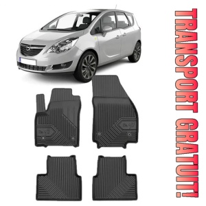 Opel MerIVa B Din 03.2010 - 06.2017, Van , Set Covorase Auto Tip Tavita Premium 3D, din cauciuc