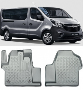 Opel Vivaro C Din 03.2019 - Prezent, Van , Set Covorase Auto Tip Tavita Premium 3D, din cauciuc accesorii pentru autoturismul tau - masina v164083