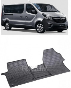 Opel Vivaro C, Van, fabricat din 03.2019 - Prezent, 2-3 Locuri, Transport Marfa, set covorase auto dedicate, din cauciuc 100% Premium accesorii pentru autoturismul tau - masina v156888