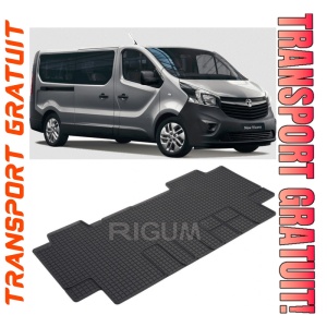 Opel Vivaro C, Van, fabricat din 03.2019 - Prezent, Rand 2, Masina Are 5 Locuri, set covorase auto dedicate, din cauciuc 100% Premium