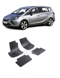 Opel Zafira B, Van, fabricat din 05.2005 - 2014, 5 Locuri, set covorase auto dedicate, din cauciuc 100% Premium accesorii pentru autoturismul tau - masina v159101