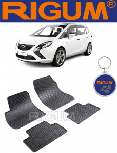 Opel Zafira C, Van, fabricat din 01.2012 - 07.2019, 5 Locuri, set covorase auto dedicate, din cauciuc 100% Premium accesorii pentru autoturismul tau - masina v160308