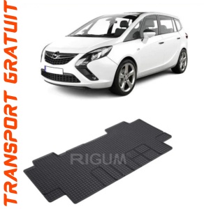 Opel Zafira Life, Van, fabricat din 03.2019 - Prezent, Rand 2, Masina Are 6 Locuri, set covorase auto dedicate, din cauciuc 100% Premium accesorii pentru autoturismul tau - masina v157302