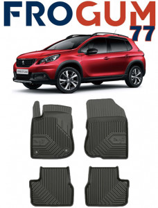 Peugeot 2008 I Din 04.2013 - 12.2019, Suv , Set Covorase Auto Tip Tavita Premium 3D, din cauciuc accesorii pentru autoturismul tau - masina v166763