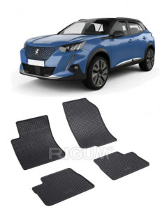 Peugeot 2008 I, Suv, fabricat din 04.2013 - 12.2019, set covorase auto dedicate, din cauciuc 100% Premium accesorii pentru autoturismul tau - masina v160866
