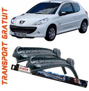 Peugeot 206 Sw Set 2 stergatoare parbriz Bosch Bosch Aerotwin 65 cm/40 cm compatibile cu Peugeot 206 Sw (2E/K) din 2002-2008 (65 cm / 40 cm) accesorii pentru autoturismul tau - masina v136110