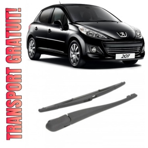 Peugeot 207 Brat stergator pentru luneta spate cu lamela 370 mm, compatibil cu Peugeot 207 Hatchback fabricat intre 2006-2015, calitate extra