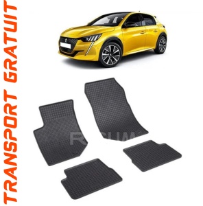Peugeot 208 II, Hatchback, fabricat din 06.2019 - Prezent, set covorase auto dedicate, din cauciuc 100% Premium accesorii pentru autoturismul tau - masina v156957