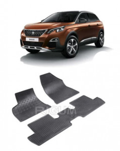 Peugeot 3008 I, Hatchback, fabricat din 05.2009 - 10.2016, set covorase auto dedicate, din cauciuc 100% Premium accesorii pentru autoturismul tau - masina v158729