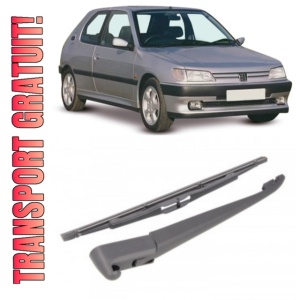 Peugeot 306 Brat stergator pentru luneta spate cu lamela 290 mm, compatibil cu Peugeot 306 Hatchback fabricat intre 1997-2002, calitate extra