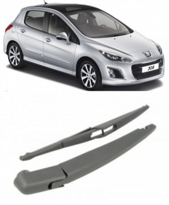 Peugeot 308 I Brat stergator pentru luneta spate cu lamela 305 mm, compatibil cu Peugeot 308 I Hatchback fabricat intre 2007-2014, calitate extra accesorii pentru autoturismul tau - masina v92322