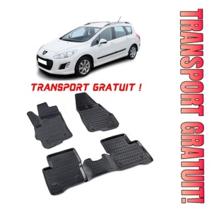 Peugeot 308 II 2013-2021 Set 4 covorase auto din cauciuc tip tavita premium line 3D - Transport Gratuit!