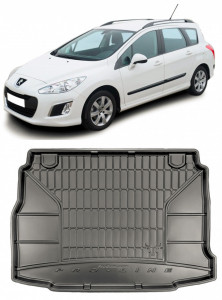 Peugeot 308 II Hatchback din 08.2013 - Prezent, Tavita Pentru Portbagaj Lux Premium Dedicata, Portbagaj Superior Roata Rezerva Normala *1 accesorii pentru autoturismul tau - masina v201718