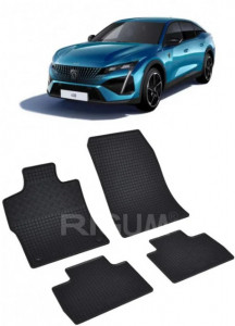 Peugeot 408 fabricat din 2023 - Prezent, Suv, set covorase auto dedicate, din cauciuc 100% Premium accesorii pentru autoturismul tau - masina v152105