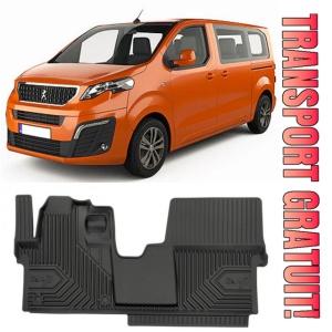 Peugeot E-Traveller Din 01.2016 - Prezent, Van , Set Covorase Auto Tip Tavita Premium 3D, din cauciuc
