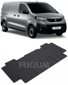 Peugeot Expert III Traveller, Van, fabricat din 01.2016 - Prezent, Rand 2, Masina Are 5 Locuri, set covorase auto dedicate, din cauciuc 100% Premium accesorii pentru autoturismul tau - masina v154264