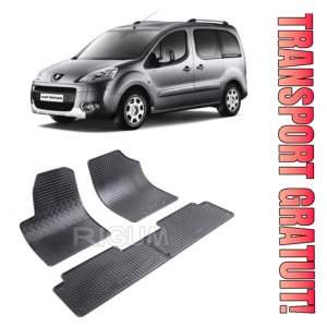 Peugeot Partner I, Van, fabricat din 1998 - 2007, 5 Locuri, set covorase auto dedicate, din cauciuc 100% Premium