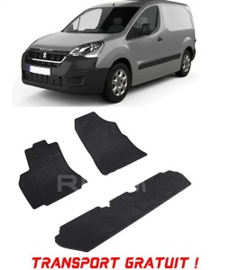 Peugeot Partner II, Van, fabricat din 2008 - 08.2018, 5 Locuri, set covorase auto dedicate, din cauciuc 100% Premium - Transport Gratuit accesorii pentru autoturismul tau - masina v38229