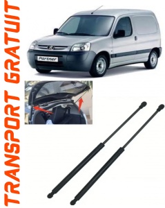 Peugeot Partner Set 2 amortizoare pentru portbagaj / haion Krosno compatibil cu Peugeot Partner Van fabricat intre 2008 accesorii pentru autoturismul tau - masina v88679