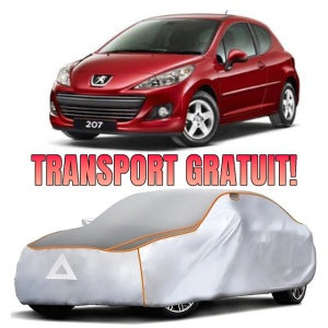 Prelata Antigrindina pentru auto Peugeot 207 2006-2014 - husa protectie antigrindina si intemperii meteo severe - anti-grindina vijelii furtuni pentru auto