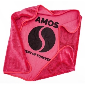 Prosop microfibra ultra absorbant auto AMOS Powerfluff 1000 GSM, manusa spalare, material premium, uscare rapida fara urme, Culoare Roz, Dimensiune 60x80 cm - Img 4