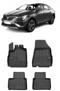 Renault Arkana Din 03.2021 - Prezent, Suv , Set Covorase Auto Tip Tavita Premium 3D, din cauciuc accesorii pentru autoturismul tau - masina v163249