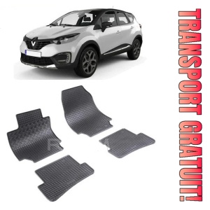 Renault Captur I, Suv, fabricat din 04.2013 - 12.2019, set covorase auto dedicate, din cauciuc 100% Premium