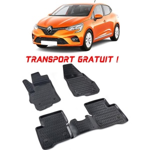 Renault Clio 5 2019- Set 4 covorase auto din cauciuc tip tavita premium line 3D - Transport Gratuit! accesorii pentru autoturismul tau - masina v48447