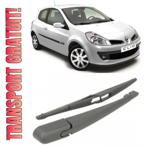 Renault Clio III Brat stergator pentru luneta spate cu lamela 305 mm, compatibil cu Renault Clio III Hatchback fabricat intre 2006-2014, calitate extra