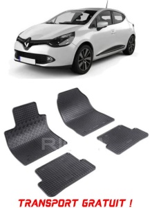 Renault Clio IV, Hatchback, fabricat din 10.2012 - 08.2019, set covorase auto dedicate, din cauciuc 100% Premium - Transport Gratuit accesorii pentru autoturismul tau - masina v38161