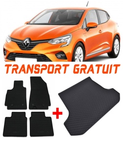 Renault Clio Set Covorase + tavita portbagaj auto Renault Clio V, caroserie hatchback, fabricatie 09.2019 - prezent accesorii pentru autoturismul tau - masina v1712