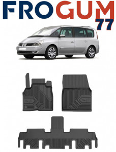 Renault Espace IV Din 10.2002 - 12.2014, Van , Set Covorase Auto Tip Tavita Premium 3D, din cauciuc Lichidare Stoc- TRANSPORT GRATUIT accesorii pentru autoturismul tau - masina v109160