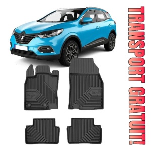 Renault Kadjar Din 06.2015 - Prezent, Suv , Set Covorase Auto Tip Tavita Premium 3D, din cauciuc