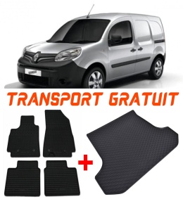 Renault Kangoo Set Covorase + tavita portbagaj auto Renault Kangoo II fabricatie 2008 - prezent, caroserie van, 5 locuri accesorii pentru autoturismul tau - masina v1092