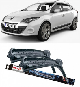 Renault Megane III Grandtour Set 2 stergatoare parbriz Bosch Bosch Aerotwin 60 cm/40 cm compatibile cu Renault Megane III Grandtour (Kz0/1) din 2008-2015 (60 cm / 40 cm) accesorii pentru autoturismul tau - masina v126688