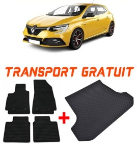 Renault Megane IV Hatchback din 01.2016 - Prezent *4, Set Covorase + tavita portbagaj auto accesorii pentru autoturismul tau - masina v2032