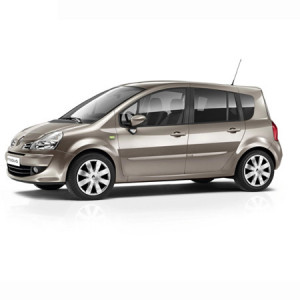 Renault Modus Hatchback din 01.2004 - 12.2007, Tavita Pentru Portbagaj Lux Premium Dedicata, Bancheta Culisanta *1 accesorii pentru autoturismul tau - masina v196891