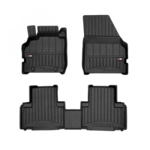 Renault Scenic II Din 06.2003 - 05.2009, Van , Set Covorase Auto Tip Tavita Premium 3D, din cauciuc accesorii pentru autoturismul tau - masina v161539